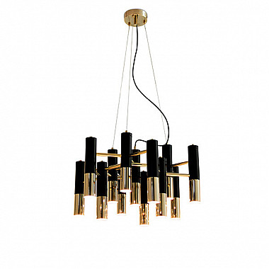 Люстра Delightfull Ike 13 Lamp Black-Gold