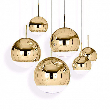 Светильник Mirror Ball Gold by Tom Dixon D25