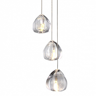 Mizu 3 Three Pendant Chandelier by Terzani