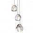 Mizu 3 Three Pendant Chandelier by Terzani