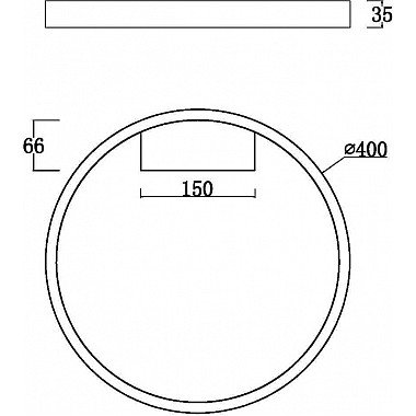 Потолочный светильник Rim MOD058CL-L25B3K