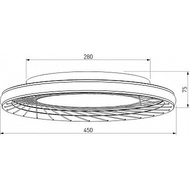 Потолочный светильник Parafe 40022/1 LED серый